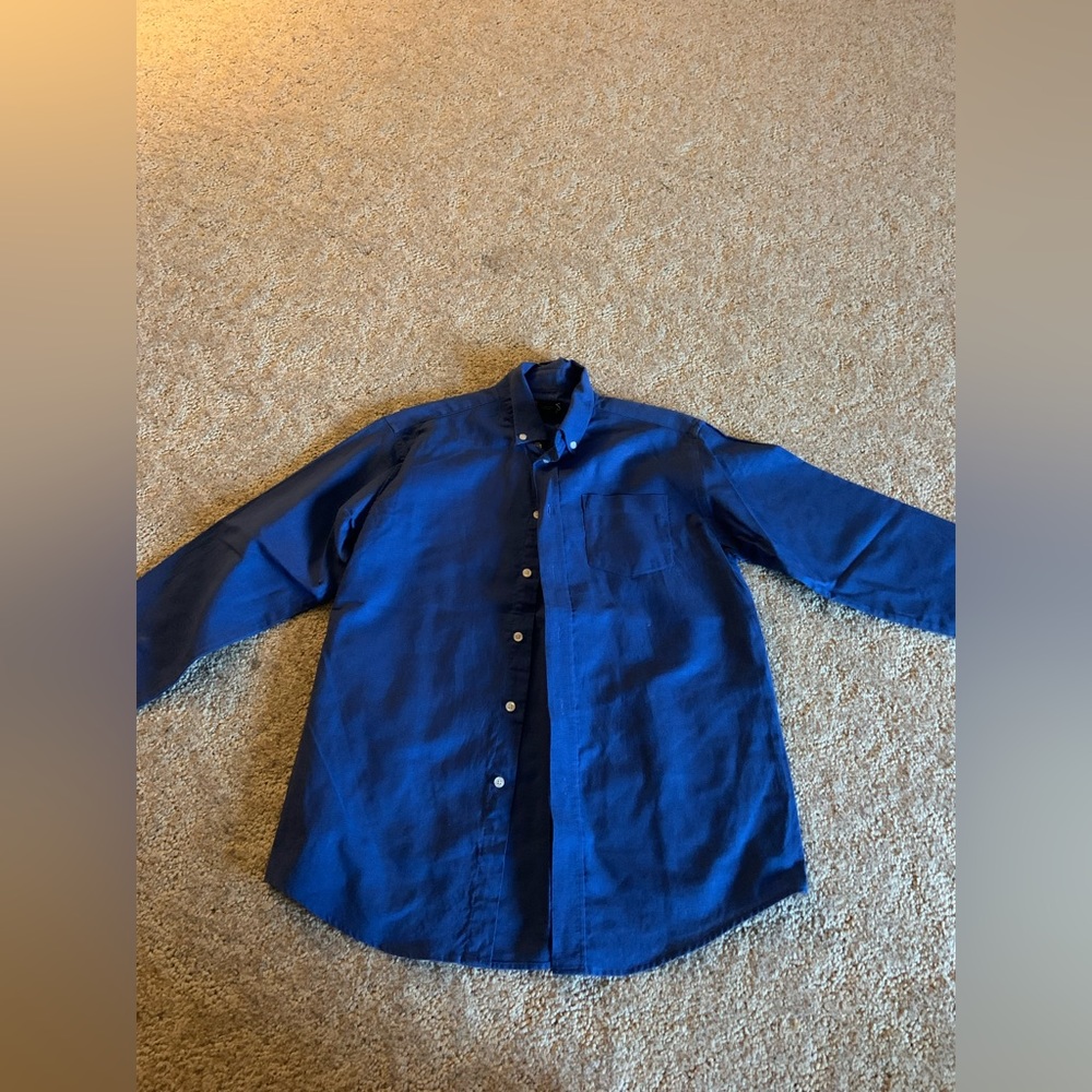 chaps long sleeve button down